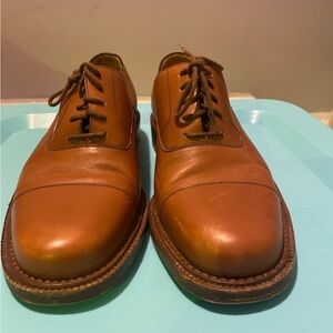 Bally Scribe Craftsmanship￼Mens Luxury Oxford Shoes Brown Size 8.5